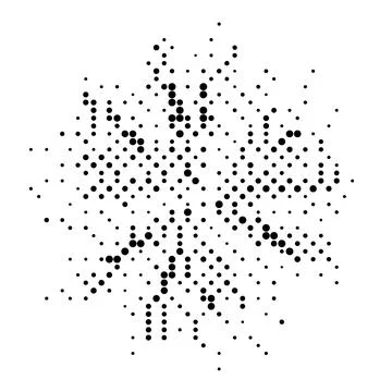 Halftone monochrome pattern with dots. Minimalism, vector. Background for p.. Stock Illustration