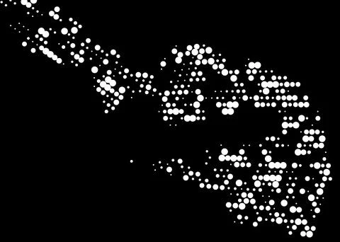 Halftone monochrome pattern with dots. Minimalism, vector. Background for pos Stock Illustration