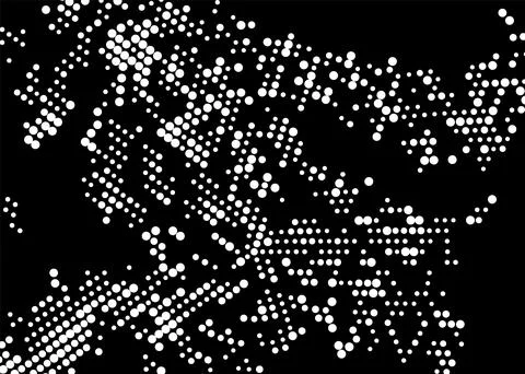 Halftone monochrome pattern with dots. Minimalism, vector. Background for pos Illustrazione stock