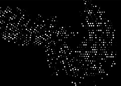 Halftone monochrome pattern with dots. Minimalism, vector. Background for pos Stock Illustration