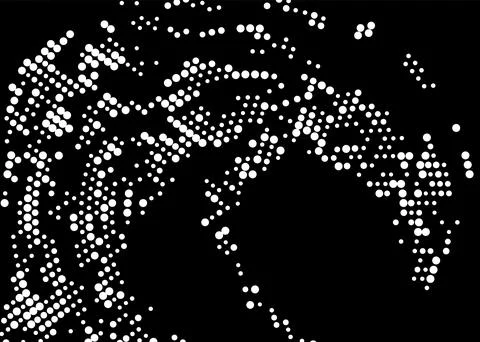 Halftone monochrome pattern with dots. Minimalism, vector. Background for pos 스톡 일러스트