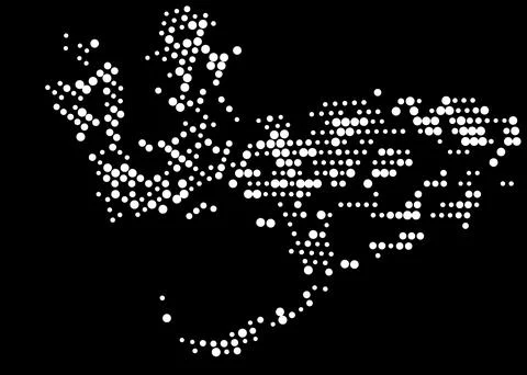 Halftone monochrome pattern with dots. Minimalism, vector. Background for pos Illustrazione stock