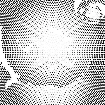 Halftone monochrome pattern with dots. Minimalism. Background for posters, we Stock Illustration