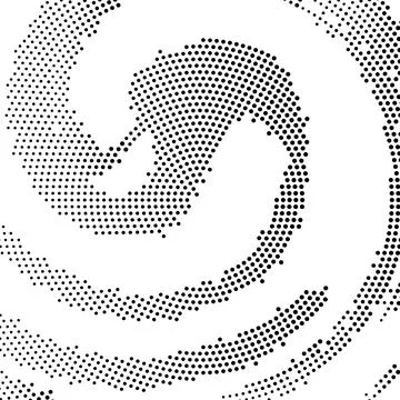 Halftone monochrome pattern with dots. Minimalism, vector. Background for Illustrazione stock