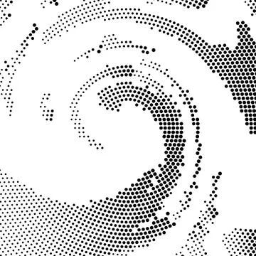 Halftone monochrome pattern with dots. Minimalism, vector. Background for Stock Illustration