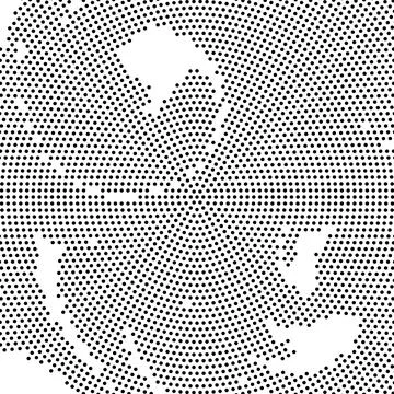 Halftone monochrome pattern with dots. Minimalism, vector. Background for Stock Illustration