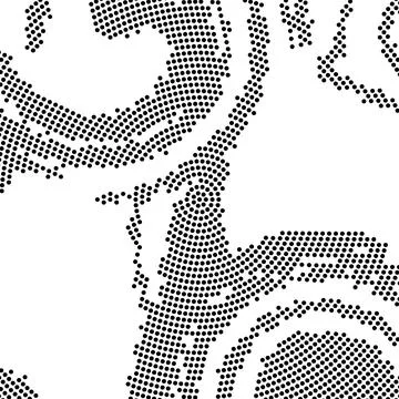 Halftone monochrome pattern with dots. Minimalism, vector. Background for Illustrazione stock