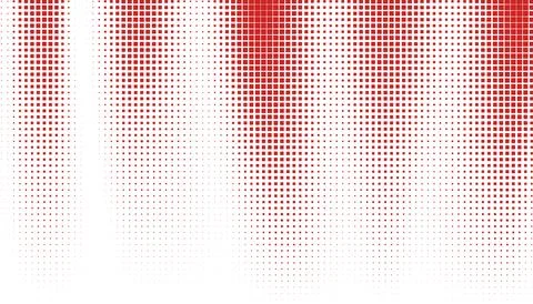 Halftone monochrome pattern with squares. Shades of red. Minimalism, vector.. Stockillustratie