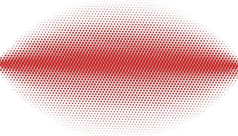 Halftone monochrome pattern with squares. Shades of red. Minimalism, vector.. Illustrazione stock
