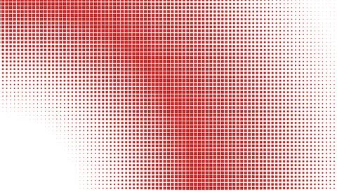 Halftone monochrome pattern with squares. Shades of red. Minimalism, vector.. Stockillustratie