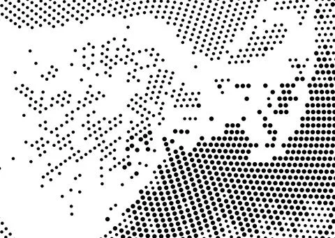Halftone monochrome texture with dots. Minimalism, vector. Background for pos Stock Illustration