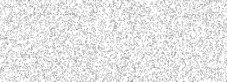 Halftone noise grid texture background. Comic pixel grain pattern. Black polka Illustrazione stock