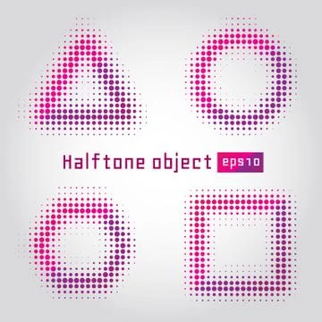 Halftone object Stock Illustration