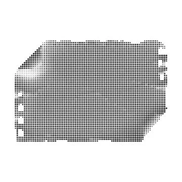 Halftone office file folder icon with black stipple effect on white backgroun Stock Illustration