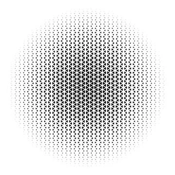 Halftone optical illusion decorative backdrop Stock Illustration