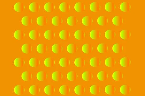 Halftone Orange Gradient Circles Background Stock Illustration