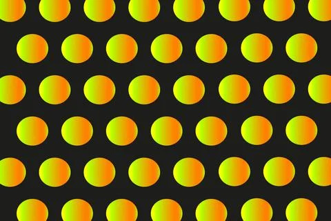 Halftone Orange Gradient Circles Background Stock Illustration