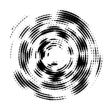 Halftone oval dotted background. Shape with radial energy. Random modern half イラスト素材