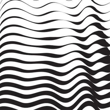 Halftone pattern background striped waves. Vector lines waved te Stock Illustration