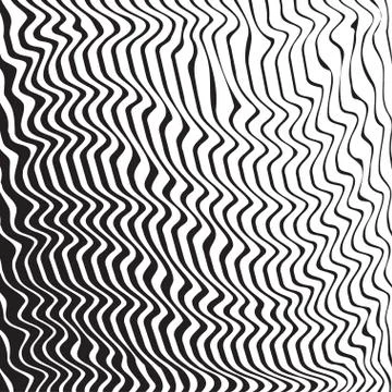 Halftone pattern background striped waves. Vector lines waved te Stock Illustration