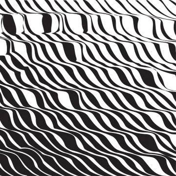 Halftone pattern background striped waves. Vector lines waved te Illustrazione stock