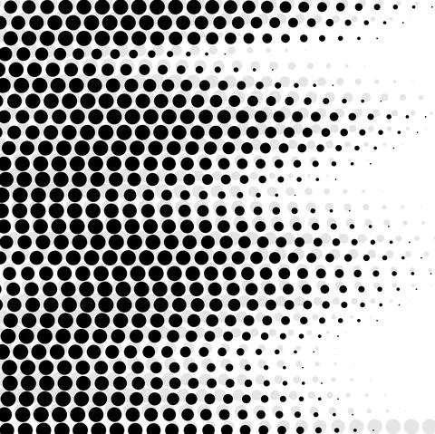 Halftone pattern. Black and white background. Vector illustration Stock Illustration