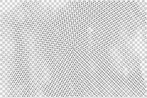 Halftone pattern, black and white dots, gradient texture Stock Illustration