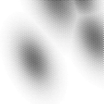 Halftone pattern of black circles on white background for graphic design Stock Illustration