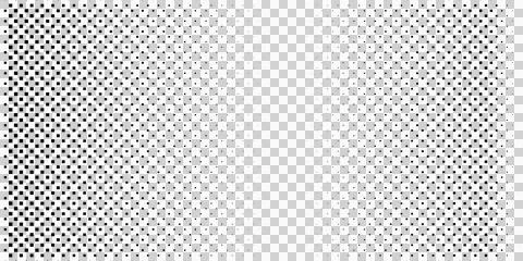Halftone pattern, black dots on white background Illustrazione stock