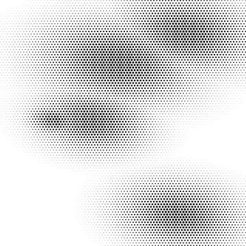 Halftone pattern of black squares on white background for graphic design Illustrazione stock