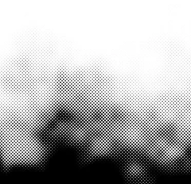 Halftone pattern creating gradient dots background texture Stock Illustration