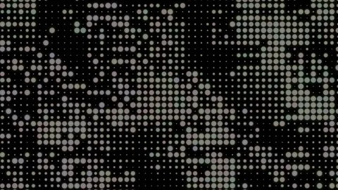 Halftone Pattern Data Grid Pulse for Generative Audio Visualizer Display Stock Footage 346882207
