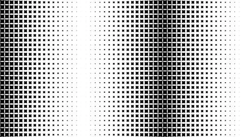 Halftone pattern with a dense vertical central stripe, abstract geometric b.. Stock Illustration