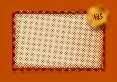 Halftone Pattern Design Stock Illustration