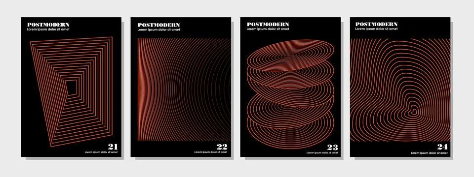 Halftone pattern design inspired postmodern for flyer, poster, brochure cover Stock Illustration