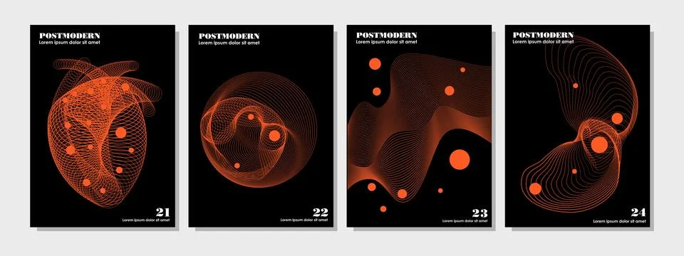 Halftone pattern design inspired postmodern for flyer, poster, brochure cov.. Stock Illustration