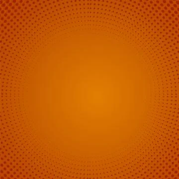 Halftone Pattern. Dots on Orange Background Stock Illustration