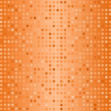Halftone Pattern. Dots on Orange Background Stock Illustration