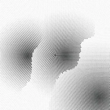 Halftone Pattern. Dotted Texture. Overlay Template. Distress Linear Design. Fade 库存插图