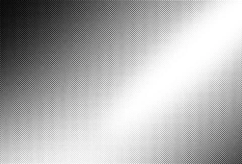 Halftone pattern with gradient circle and duotone effect. Monochrome pixel Stock Photos