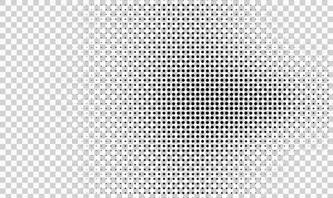 Halftone pattern, gradient dots, black and white texture Stock Illustration