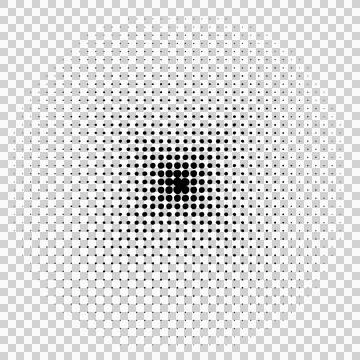 Halftone pattern with gradient effect of small black dots on white backgrou.. 写真素材