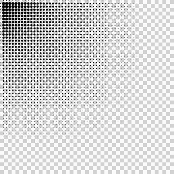 Halftone pattern with gradient effect, transitioning from dark to light イラスト素材