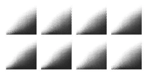 Halftone pattern gradient gradation, noise dot イラスト素材