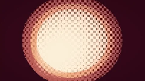 Halftone pattern light growing animation on a dark background Stock Footage 305827236