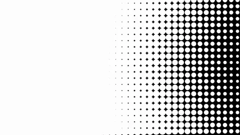 Halftone pattern loopable transition Stock Footage 77888473