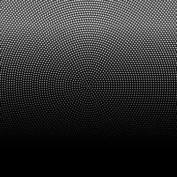 Halftone pattern made of crosses. Monochrome halftone pattern / texture. 库存插图