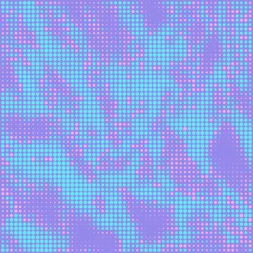 Halftone pattern. Neon blue and purple dots background. Vector Stock Illustration