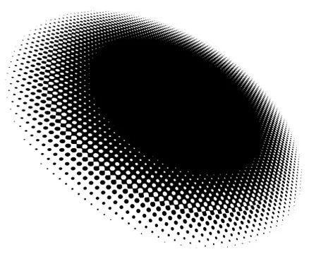 Halftone pattern with perspective 스톡 일러스트