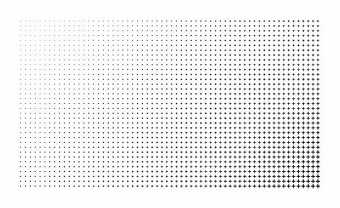 Halftone pattern with plus shapes creating a gradient effect. Black crosses.. Stock Illustration